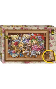 Пазл-500 с рамкой Семья мишек