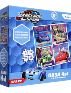Пазл 4 в1 Легенды Спарка. Четверо друзей Пазл 4 в1 Легенды Спарка. Четверо друзей
