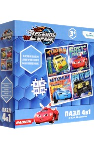 Легенды Спарка. Пазл 4 в 1 Дружная компания