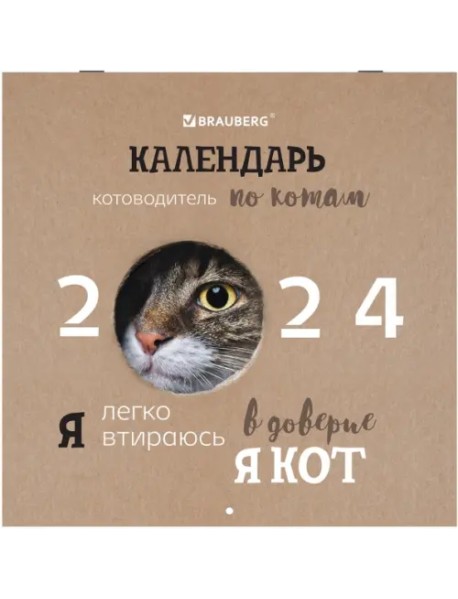 Календарь настенный перекидной на 2024 год Кошечки