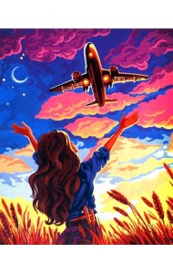 Картина по номерам на холсте с подрамником Воздушные мечты