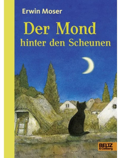 Der Mond hinter den Scheunen