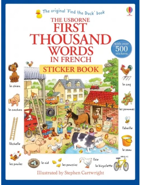 First Thousand Words in French. Sticker Book