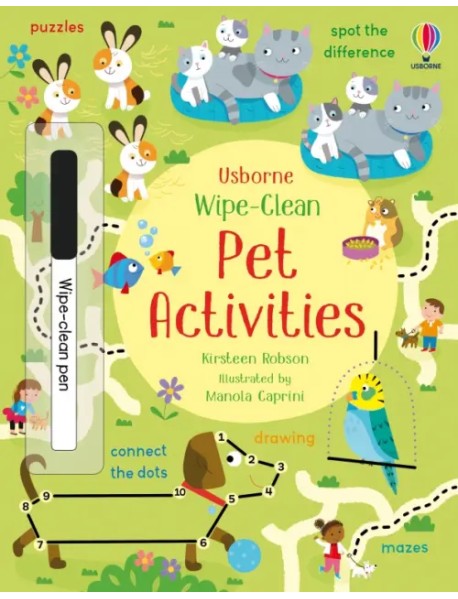 Wipe-Clean Pet Activities