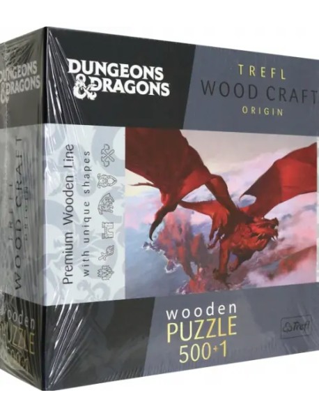 Деревяный пазл-501 Древний красный дракон