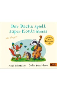 Der Dachs spielt super Kontrabass