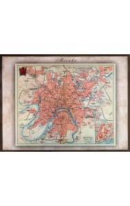 Карта-ретро города Москва на 1903 год