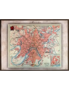 Карта-ретро города Москва на 1903 год