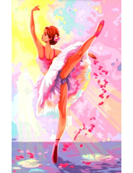 Картина по номерам на холсте Балерина