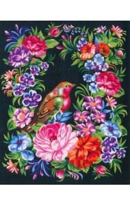 Картина по номерам на холсте с подрамником Жостово