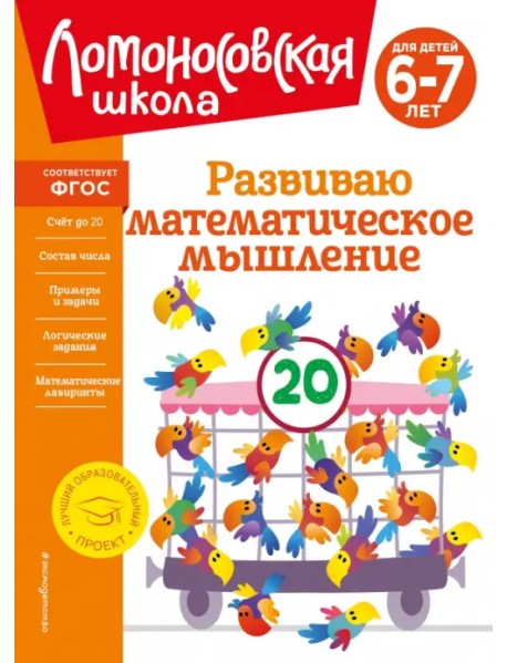 Развиваю математическое мышление. Для детей 6-7 лет