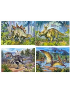 Комплект пазлов Мир динозавров