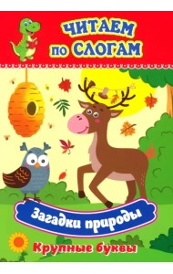 Загадки природы. Крупные буквы. Слоговой тренажёр
