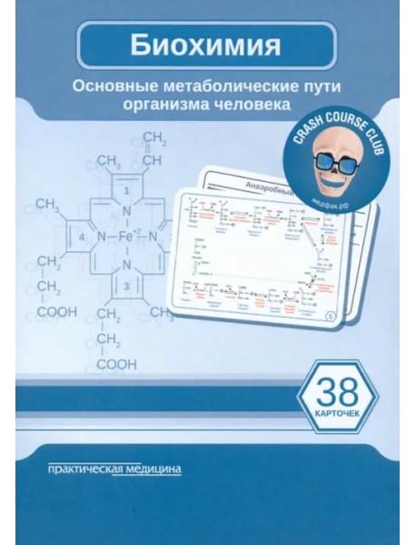 Биохимия. Карточки. Основные метаболические пути организма человека. 38 карточек