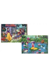 Комплект пазлов Белоснежка-Дюймовочка