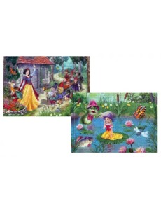 Комплект пазлов Белоснежка-Дюймовочка