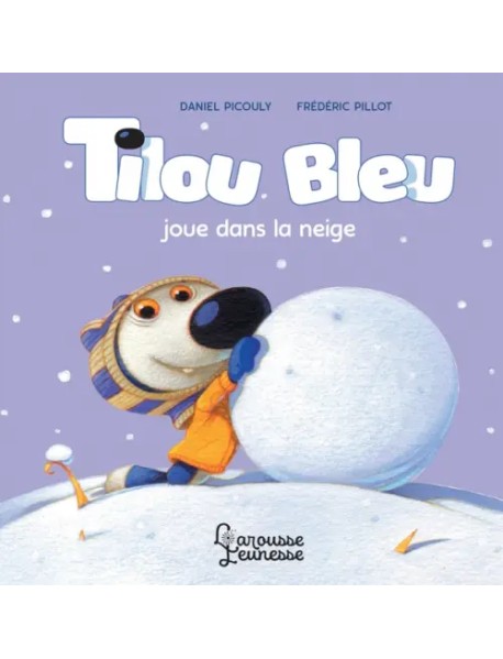 Tilou bleu joue dans la neige