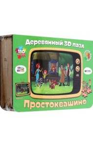 Деревянный фигурный пазл Простоквашино, размер S