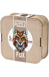 Пазл Деревянный фигурный Хитрый Лис, размер L