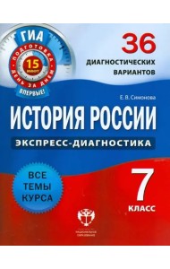 История России. 7 класс. 36 диагностических вариантов