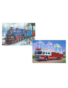 Комплект пазлов Сибирский экспресс-Пожарная машина