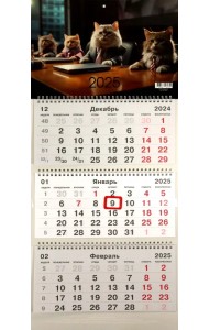 Календарь на 2025 год трехблочный КОТОсовещание