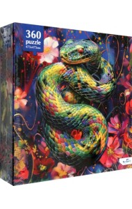 Пазл-360 Зеленый питон
