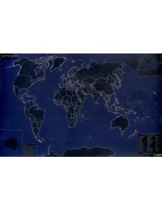 Карта мира. Светящаяся в темноте. В подарочном тубусе Карта мира. Светящаяся в темноте. В подарочном тубусе