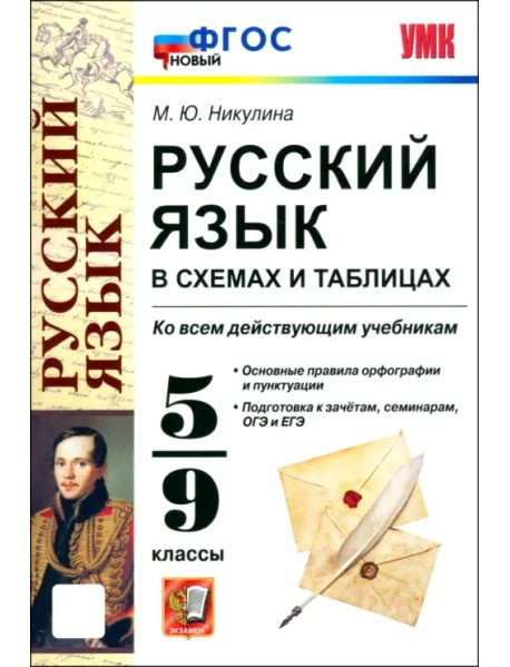 Русский язык в схемах и таблицах. 5-9 классы