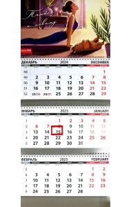 Календарь квартальный на 2025 год Тянись к новому