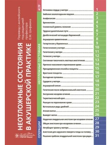 Неотложные состояния в акушерской практике