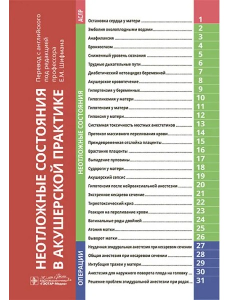 Неотложные состояния в акушерской практике