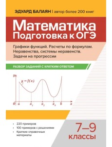 Математика. Подготовка к ОГЭ. Графики функций. 7-9 классы Математика. Подготовка к ОГЭ. Графики функций. 7-9 классы