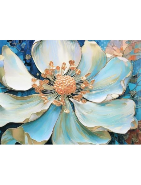 Картина по номерам с золотом на подрамнике Магия Цвета