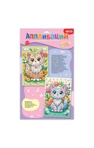 Сверкающая мозаика 2 в 1. Котята и цветы