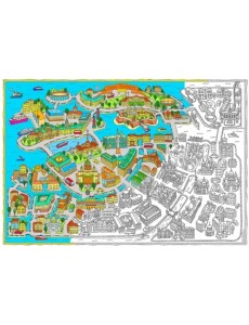 Санкт-Петербург. Карта-раскраска