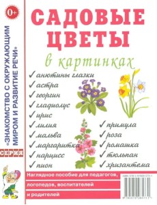 Садовые цветы в картинках: наглядное пособие для педагогов, логопедов, воспитателей и родителей