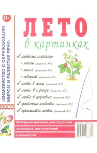 Лето в картинках: наглядное пособие для педагогов, логопедов, воспитателей и родителей