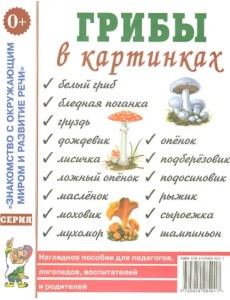 Грибы в картинках: наглядное пособие для педагогов, логопедов, воспитателей и родителей