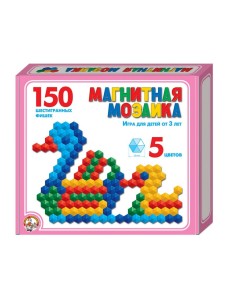 Мозаика магнитная шестигранная, 150 деталей Мозаика магнитная шестигранная, 150 деталей
