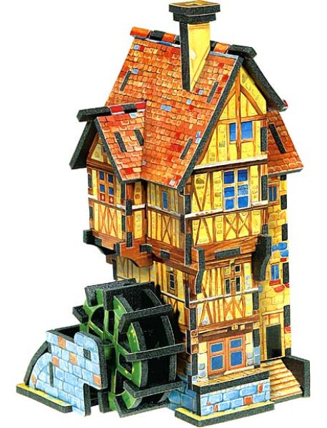 3D Puzzle "Водяная мельница" (лето)