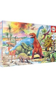 Пазл. Динозавры, 100 деталей