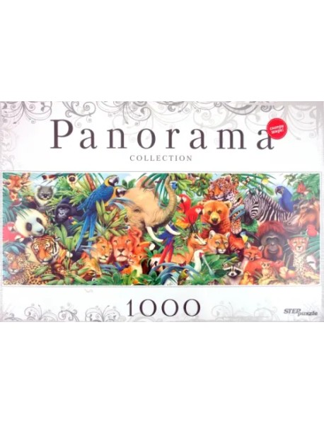 Пазл-панорама. Мир животных, 1000 элементов