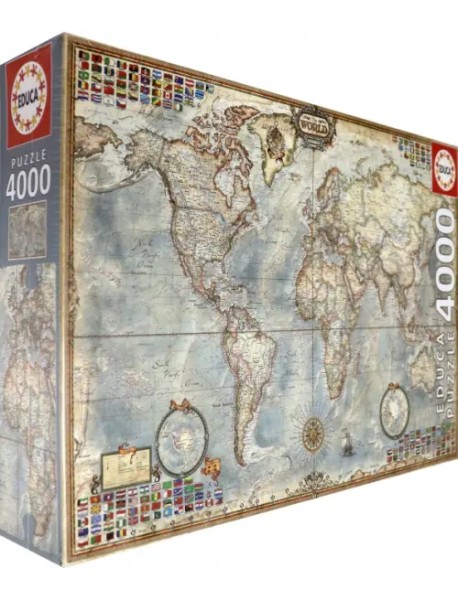 Пазл. Политическая карта мира, 4000 элементов