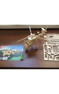 Вертолет Сборная деревянная модель Р001