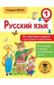 Русский язык. 1 класс. Все примеры и задания на все правила и орфограммы. ФГОС