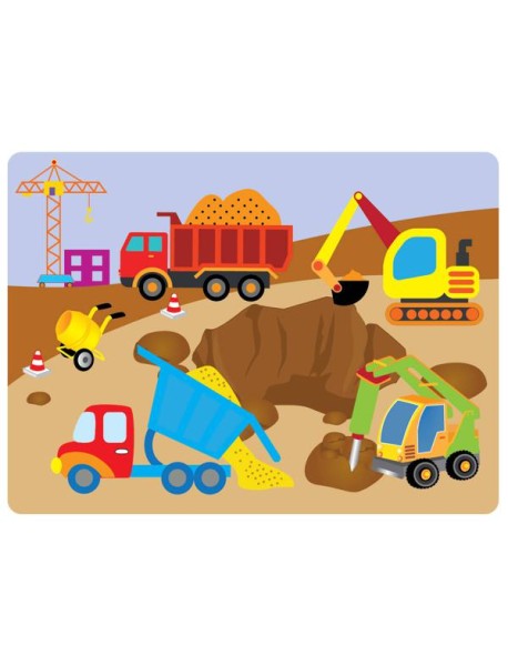 Многоразовые водные раскраски. Выпуск 17 (На стройке)