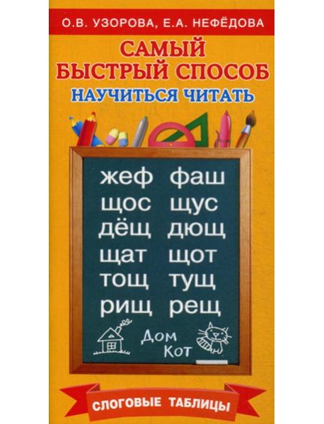 Самый быстрый способ научиться читать. Слоговые таблицы
