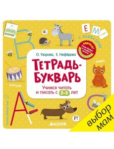 Тетрадь-Букварь. Учимся читать и писать с 2-3 лет (большой формат)