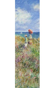 Закладка с резинкой. Клод Моне. Прогулка по скалам Пурвиля (Арте)